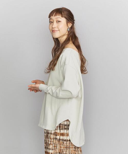 BEAUTY&YOUTH UNITED ARROWS（ビューティーアンドユースユナイテッドアローズ）の「BY ヘビーコットンショルダーパッチカットソーо（Tシャツ/カットソー・レディース・ブラック/ライム/オフホワイト・FREE）」の17枚目の写真