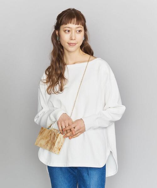 BEAUTY&YOUTH UNITED ARROWS（ビューティーアンドユースユナイテッドアローズ）の「BY ヘビーコットンショルダーパッチカットソーо（Tシャツ/カットソー・レディース・ブラック/ライム/オフホワイト・FREE）」の16枚目の写真