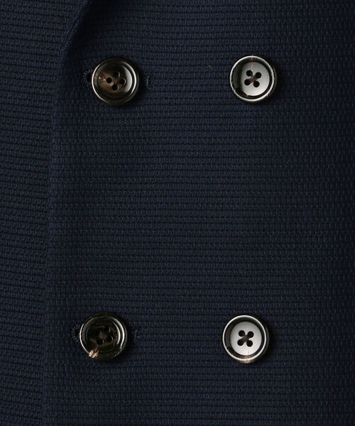 SHIPS（シップス）の「DC: ダブルブレスト 4つボタン ジャージー ソリッド ジャケット（テーラードジャケット・メンズ・ネイビー・MEDIUM/LARGE/SMALL）」の9枚目の写真