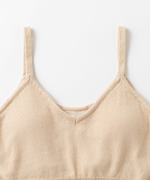 mystic（ミスティック）の「パット付きニットキャミソール（キャミソール・レディース・オレンジ/グリーン/ダークブラウン/ベージュ・FREE）」の15枚目の写真