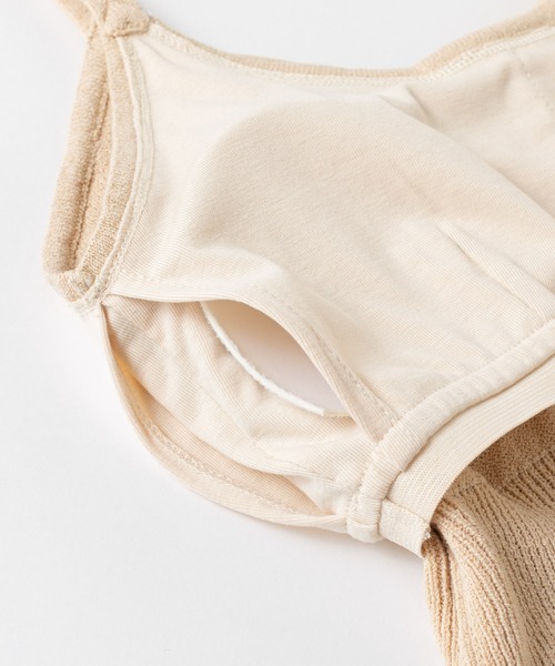 mystic（ミスティック）の「パット付きニットキャミソール（キャミソール・レディース・オレンジ/グリーン/ダークブラウン/ベージュ・FREE）」の14枚目の写真