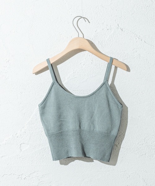 mystic（ミスティック）の「パット付きニットキャミソール（キャミソール・レディース・オレンジ/グリーン/ダークブラウン/ベージュ・FREE）」の22枚目の写真