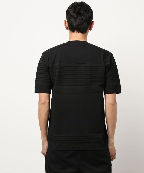 HIDEAWAYS NICOLE(ハイダウェイニコル)の「ジャカードクルーネック半袖ニット(ニット/セーター・メンズ・ライトグレー/ブルー/ラベンダー/ブラック/ホワイト・LARGE/MEDIUM/X-LARGE)」の14枚目の写真