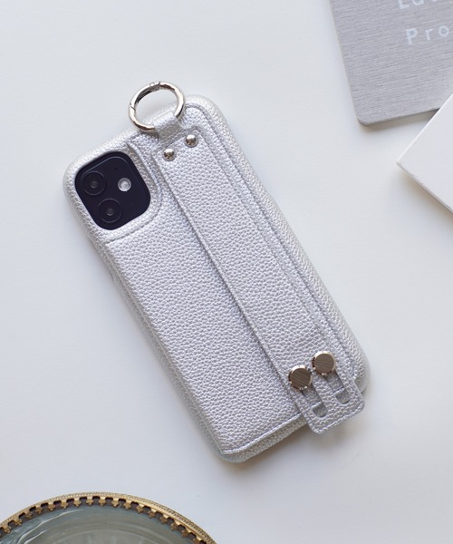 ensemble(皮革ブランド)（アンサンブル）の「【 ensemble / アンサンブル 】 iPhone ケース Porte Ⅱ ( 6 6S 7 8 SE2 )/( Ⅹ XS )/( 11 )/( 11pro )/( 12 / 12pro ) 対応（スマホケース/カバー・レディース・ライトグレー/ブラック/ベージュ/ブラウン/グレー/カーキ/シルバー/ブロンズ・F/A/C/E/H）」の7枚目の写真