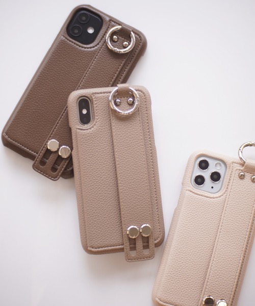 ensemble(皮革ブランド)（アンサンブル）の「【 ensemble / アンサンブル 】 iPhone ケース Porte Ⅱ ( 6 6S 7 8 SE2 )/( Ⅹ XS )/( 11 )/( 11pro )/( 12 / 12pro ) 対応（スマホケース/カバー・レディース・ライトグレー/ブラック/ベージュ/ブラウン/グレー/カーキ/シルバー/ブロンズ・F/A/C/E/H）」の19枚目の写真