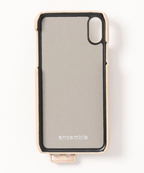 ensemble(皮革ブランド)（アンサンブル）の「【 ensemble / アンサンブル 】 iPhone ケース Porte Ⅱ ( 6 6S 7 8 SE2 )/( Ⅹ XS )/( 11 )/( 11pro )/( 12 / 12pro ) 対応（スマホケース/カバー・レディース・ライトグレー/ブラック/ベージュ/ブラウン/グレー/カーキ/シルバー/ブロンズ・F/A/C/E/H）」の9枚目の写真