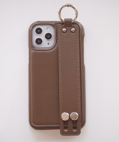 ensemble(皮革ブランド)（アンサンブル）の「【 ensemble / アンサンブル 】 iPhone ケース Porte Ⅱ ( 6 6S 7 8 SE2 )/( Ⅹ XS )/( 11 )/( 11pro )/( 12 / 12pro ) 対応（スマホケース/カバー・レディース・ライトグレー/ブラック/ベージュ/ブラウン/グレー/カーキ/シルバー/ブロンズ・F/A/C/E/H）」の10枚目の写真