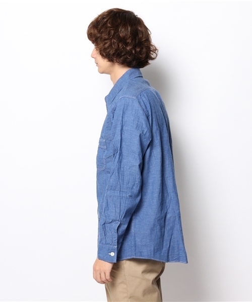 BEAMS(ビームス)の「BEAMS / ベタシャンブレー ワークシャツ(シャツ/ブラウス・メンズ・ブルー・MEDIUM/SMALL/LARGE)」の5枚目の写真