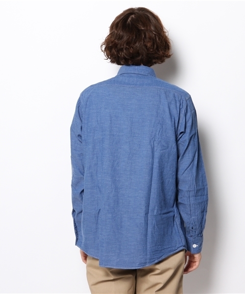 BEAMS(ビームス)の「BEAMS / ベタシャンブレー ワークシャツ(シャツ/ブラウス・メンズ・ブルー・MEDIUM/SMALL/LARGE)」の6枚目の写真