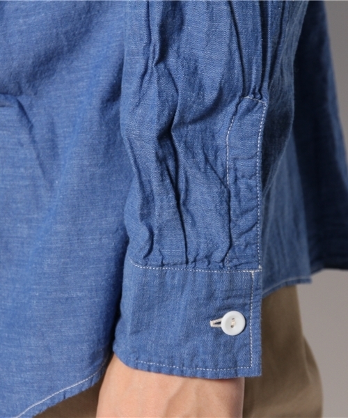 BEAMS(ビームス)の「BEAMS / ベタシャンブレー ワークシャツ(シャツ/ブラウス・メンズ・ブルー・MEDIUM/SMALL/LARGE)」の8枚目の写真