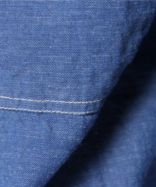 BEAMS(ビームス)の「BEAMS / ベタシャンブレー ワークシャツ(シャツ/ブラウス・メンズ・ブルー・MEDIUM/SMALL/LARGE)」の4枚目の写真