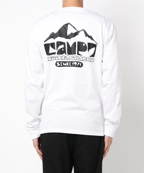 CAMP7（キャンプセブン）の「【CAMP7】コラボグラフィックロンＴ（Tシャツ/カットソー・メンズ・ホワイト/グレー/ブラック・L/M/XL）」の2枚目の写真