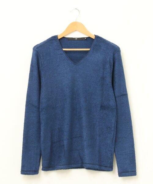 NO ID.（ノーアイディ）の「【NO ID.】Bicule Pile V-Neck Pullover / ビキューレ パイル Vネック プルオーバー（ニット/セーター・メンズ・ブラック/ライトグレー/アイボリー/ダークグレー/ワイン/ネイビー・1/3/2）」の5枚目の写真