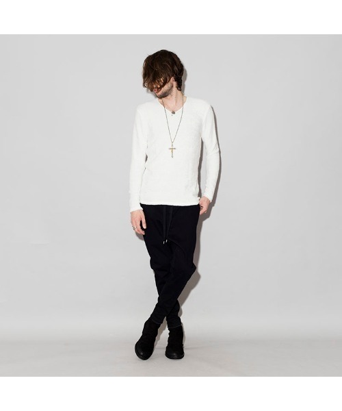 NO ID.（ノーアイディ）の「【NO ID.】Bicule Pile V-Neck Pullover / ビキューレ パイル Vネック プルオーバー（ニット/セーター・メンズ・ブラック/ライトグレー/アイボリー/ダークグレー/ワイン/ネイビー・1/3/2）」の13枚目の写真