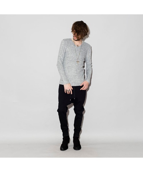 NO ID.（ノーアイディ）の「【NO ID.】Bicule Pile V-Neck Pullover / ビキューレ パイル Vネック プルオーバー（ニット/セーター・メンズ・ブラック/ライトグレー/アイボリー/ダークグレー/ワイン/ネイビー・1/3/2）」の14枚目の写真