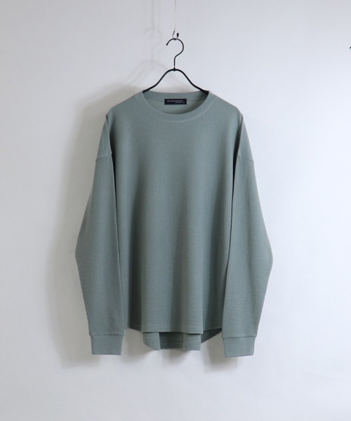 Confirm(コンファーム)の「Confirm / コンファーム ワッフルロンT(Tシャツ/カットソー・メンズ・ホワイト/ミント/チャコールグレー/ベージュ/ネイビー・M/L)」の9枚目の写真