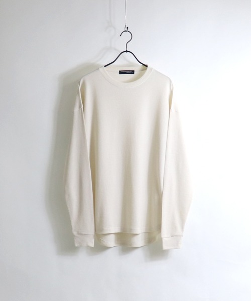 Confirm(コンファーム)の「Confirm / コンファーム ワッフルロンT(Tシャツ/カットソー・メンズ・ホワイト/ミント/チャコールグレー/ベージュ/ネイビー・M/L)」の7枚目の写真