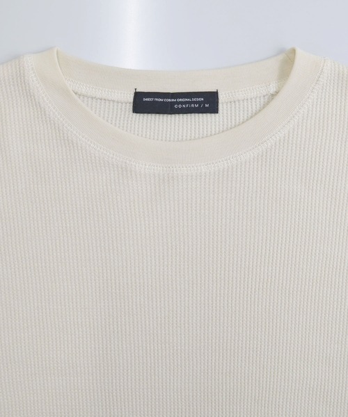 Confirm(コンファーム)の「Confirm / コンファーム ワッフルロンT(Tシャツ/カットソー・メンズ・ホワイト/ミント/チャコールグレー/ベージュ/ネイビー・M/L)」の16枚目の写真