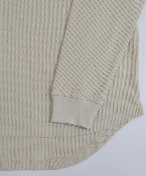 Confirm(コンファーム)の「Confirm / コンファーム ワッフルロンT(Tシャツ/カットソー・メンズ・ホワイト/ミント/チャコールグレー/ベージュ/ネイビー・M/L)」の21枚目の写真