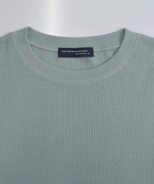 Confirm(コンファーム)の「Confirm / コンファーム ワッフルロンT(Tシャツ/カットソー・メンズ・ホワイト/ミント/チャコールグレー/ベージュ/ネイビー・M/L)」の22枚目の写真