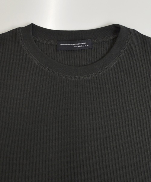 Confirm(コンファーム)の「Confirm / コンファーム ワッフルロンT(Tシャツ/カットソー・メンズ・ホワイト/ミント/チャコールグレー/ベージュ/ネイビー・M/L)」の18枚目の写真