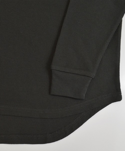 Confirm(コンファーム)の「Confirm / コンファーム ワッフルロンT(Tシャツ/カットソー・メンズ・ホワイト/ミント/チャコールグレー/ベージュ/ネイビー・M/L)」の19枚目の写真