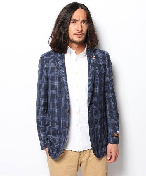 AQUOIBONISTE アクアボニスト 夏物 ジャケット ｌ 44 キュプラ AQUOIBONISTE アクアボニスト テーラードジャケット L グレー