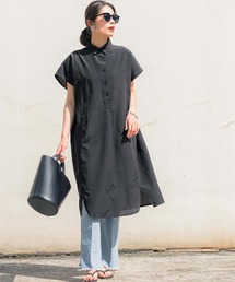 ロングシャツワンピース