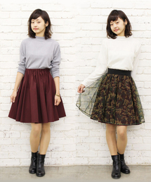 Kastane | 【WEB&札幌店限定カラー】Wタックリバーシブルスカート(スカート)