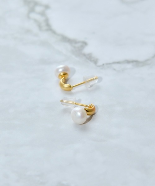 BROTHERHOOD（ブラザーフッド）の「【earyear】ポイントパールピアス（ピアス（両耳用）・レディース・ゴールド/A/B/C/D/E/F/G/H/J/K/I/L・FREE）」の9枚目の写真