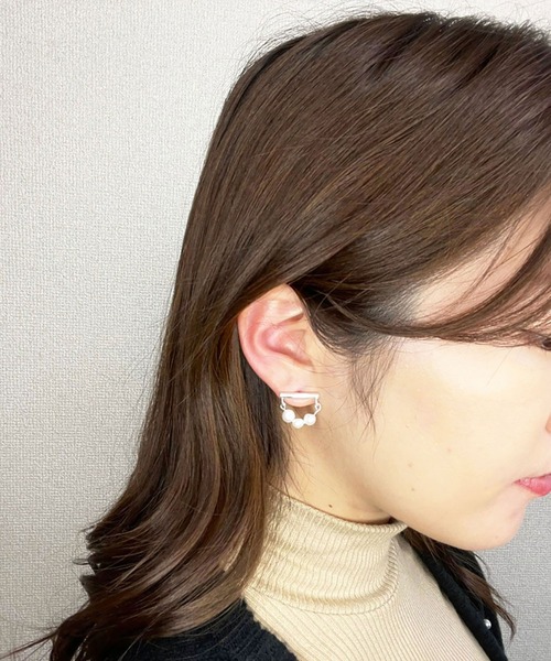 BROTHERHOOD（ブラザーフッド）の「【earyear】ポイントパールピアス（ピアス（両耳用）・レディース・ゴールド/A/B/C/D/E/F/G/H/J/K/I/L・FREE）」の10枚目の写真