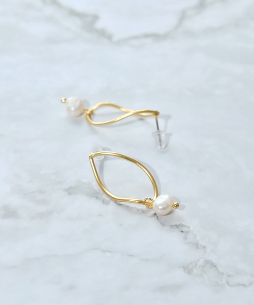 BROTHERHOOD（ブラザーフッド）の「【earyear】ポイントパールピアス（ピアス（両耳用）・レディース・ゴールド/A/B/C/D/E/F/G/H/J/K/I/L・FREE）」の19枚目の写真