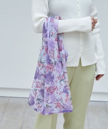 チューリップ総柄パッカブルメッシュエコバッグ