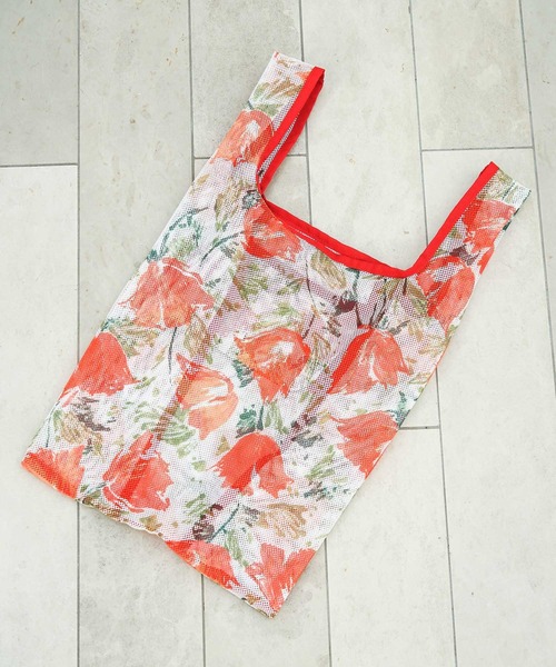 ROPE' PICNIC（ロペピクニック）の「チューリップ総柄パッカブルメッシュエコバッグ（エコバッグ/サブバッグ・レディース・ラベンダー/イエロー/レッド系その他・FREE）」の3枚目の写真