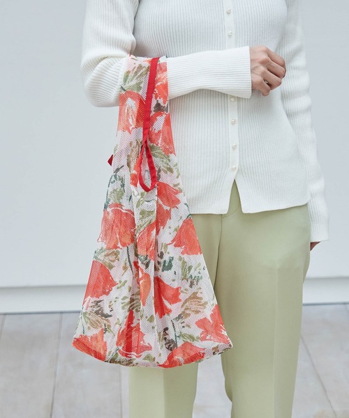 ROPE' PICNIC（ロペピクニック）の「チューリップ総柄パッカブルメッシュエコバッグ（エコバッグ/サブバッグ・レディース・ラベンダー/イエロー/レッド系その他・FREE）」の16枚目の写真