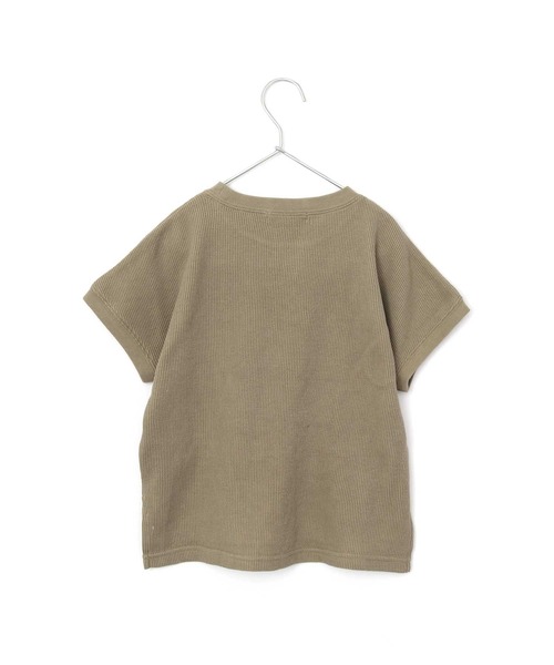 MAKE YOUR DAY（メイクユアデイ）の「ワッフルフレンチTシャツ■80～140cm（Tシャツ/カットソー・キッズ・ベージュ/アイボリー/ピンク/その他・90/120/100/80/110/140/130）」の11枚目の写真