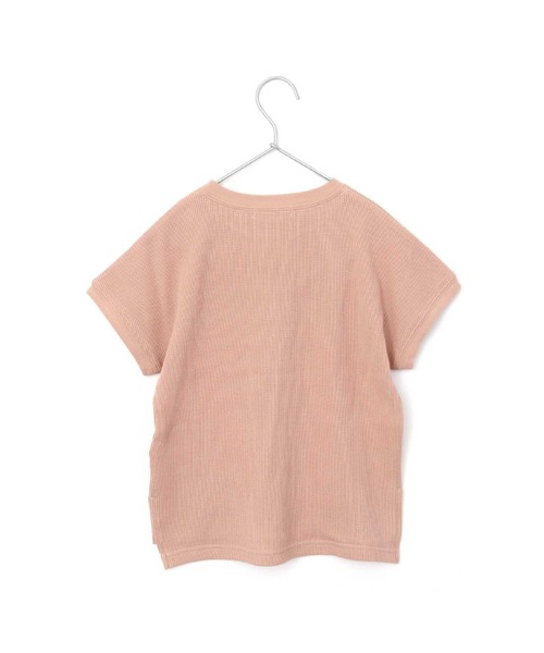 MAKE YOUR DAY（メイクユアデイ）の「ワッフルフレンチTシャツ■80～140cm（Tシャツ/カットソー・キッズ・ベージュ/アイボリー/ピンク/その他・90/120/100/80/110/140/130）」の13枚目の写真