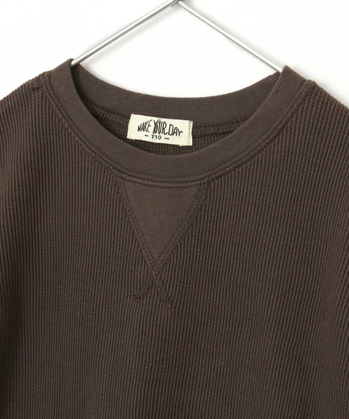 MAKE YOUR DAY（メイクユアデイ）の「ワッフルフレンチTシャツ■80～140cm（Tシャツ/カットソー・キッズ・ベージュ/アイボリー/ピンク/その他・90/120/100/80/110/140/130）」の15枚目の写真