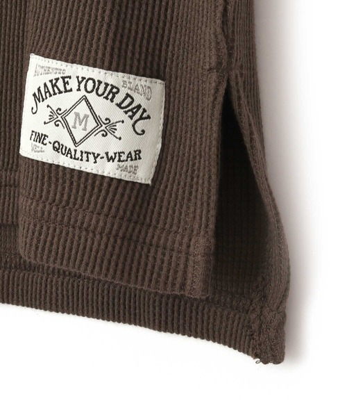 MAKE YOUR DAY（メイクユアデイ）の「ワッフルフレンチTシャツ■80～140cm（Tシャツ/カットソー・キッズ・ベージュ/アイボリー/ピンク/その他・90/120/100/80/110/140/130）」の18枚目の写真