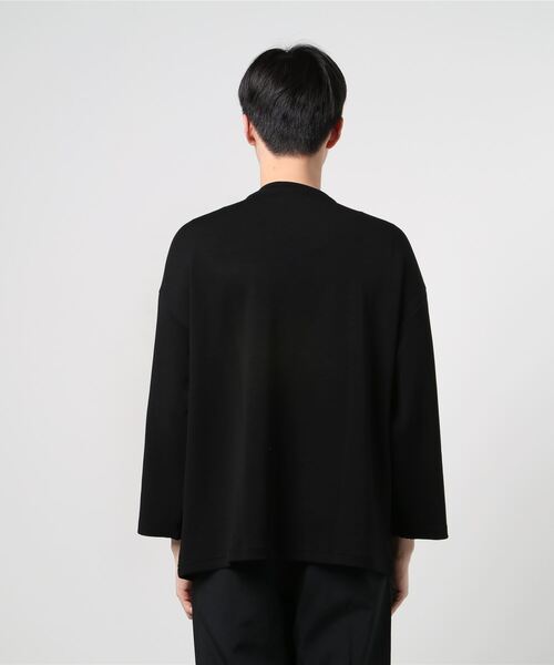 Beno（ビーノ）の「ストレッチR/Tスムース アートデザイン貼付け ルーズシルエット ロングスリーブTEE（Tシャツ/カットソー・メンズ・ライトベージュ/オフホワイト/ラベンダー/ブラック/サックスブルー・FREE）」の10枚目の写真