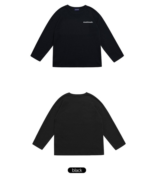 muahmuah(ムーアムーア)の「A'GEM/9 × .kom『muah muah/ムーアムーア』SIGNATURE LOGOLINE T-SHIRT/シグネチャー ロゴライン ロングスリーブTシャツ(Tシャツ/カットソー・レディース・アイボリー/ブラック/グレー/ライトブルー/インディゴブルー/ホワイト・FREE)」の17枚目の写真