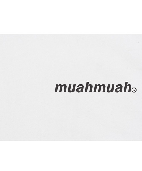 muahmuah(ムーアムーア)の「A'GEM/9 × .kom『muah muah/ムーアムーア』SIGNATURE LOGOLINE T-SHIRT/シグネチャー ロゴライン ロングスリーブTシャツ(Tシャツ/カットソー・レディース・アイボリー/ブラック/グレー/ライトブルー/インディゴブルー/ホワイト・FREE)」の19枚目の写真