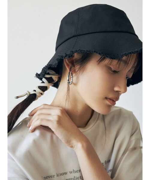 MURUA（ムルーア）の「ヘアーワイヤーリボン（ヘアゴム・レディース・カーキ/アイボリー・FREE）」の6枚目の写真