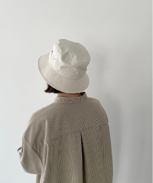 flaner（フラネ）の「ナチュラルバケットハット（ハット・レディース・ナチュラル/カーキ・FREE）」の4枚目の写真