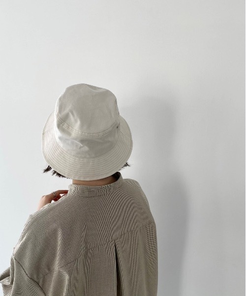flaner（フラネ）の「ナチュラルバケットハット（ハット・レディース・ナチュラル/カーキ・FREE）」の5枚目の写真