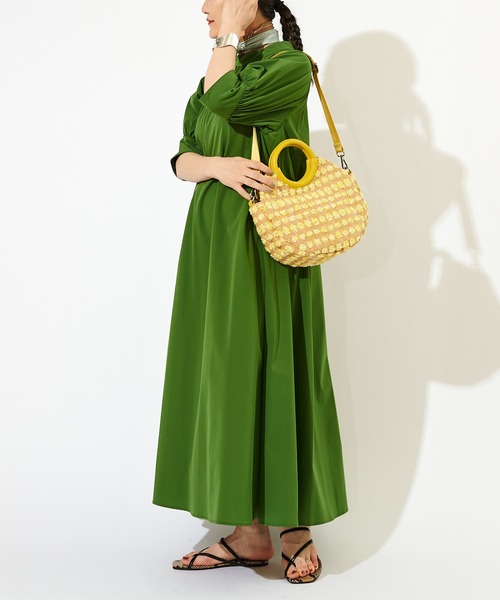 ear PAPIYLLONNER イヤパピヨネ2wayバッグ えん 水玉イエロー ear PAPIYLLONNER イヤパピヨネ2wayバッグ えん 水玉イエロー