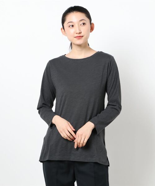 新品　SM2☆スラブ天竺長袖カットソー Samansa Mos2（サマンサ モスモス）の「スラブ天竺クルーネック