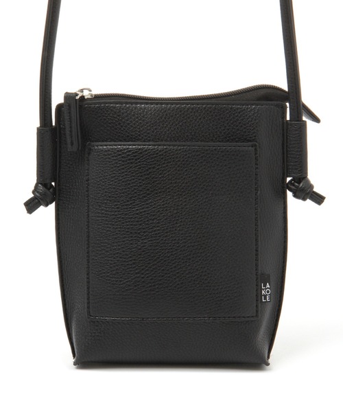 LAKOLE(ラコレ)の「フェイクレザー縦型ミニショルダーバッグ / 939075(ショルダーバッグ・メンズ・サンドグレー/ブラック/ライトブルー・FREE)」の20枚目の写真