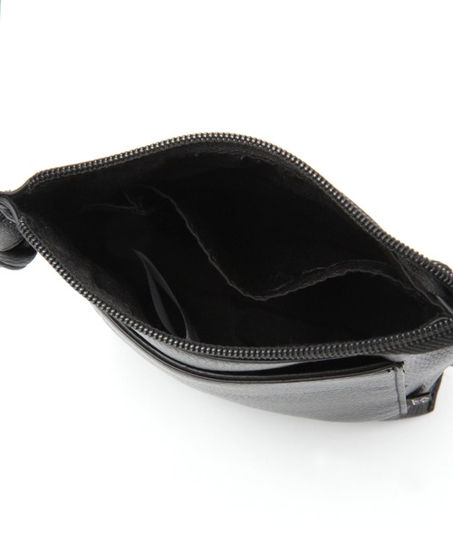 LAKOLE(ラコレ)の「フェイクレザー縦型ミニショルダーバッグ / 939075(ショルダーバッグ・メンズ・サンドグレー/ブラック/ライトブルー・FREE)」の19枚目の写真