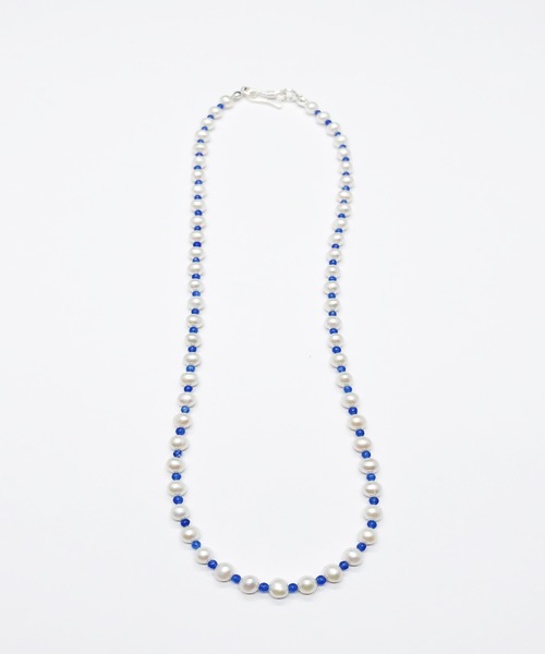 Newport（ニューポート）の「淡水パール&天然石ネックレス【数量限定】（ネックレス・レディース・イエロー/グリーン/レッド/ブルー/ホワイト・40cm）」の4枚目の写真